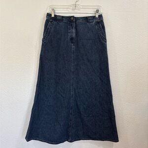 Vtg Lauren Jeans Co Ralph Lauren Denim Maxi Skirt
